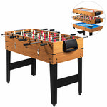 3-in-1 Multi Game Table, 48" Combination Game Table with Foosball, Hockey & Billiards, Combo Game Set for Game Rooms, Home, Bar, Party, Family Fun