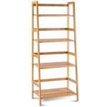 4 Tier Ladder Shelf Bamboo Plant Stand Flower Pots Rack Display Holder - Bestoutdor