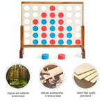 Wooden 4 in a Row Giant Game Set with Carrying Bag