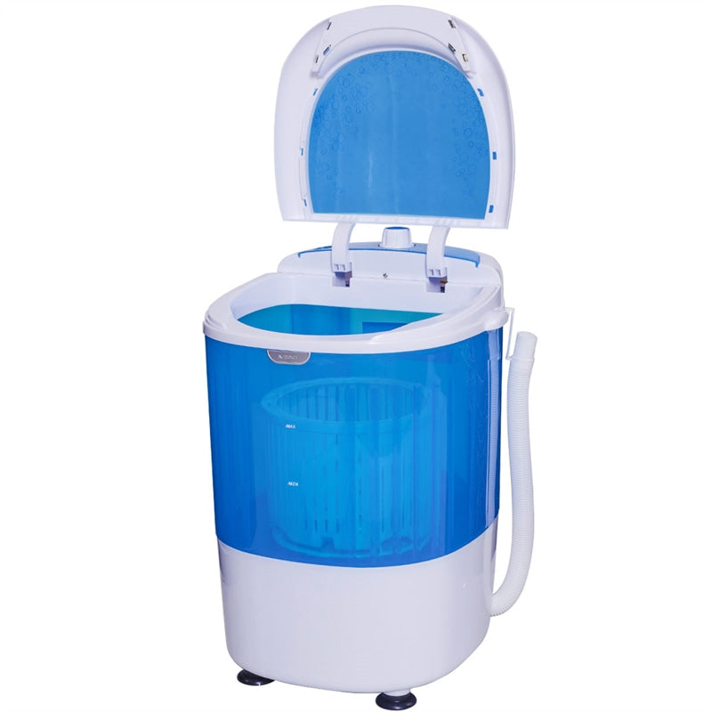 Mini Washer & Spinner Combo with Single Tub, 5.5 Lbs Compact Portable Washing Machine for Home, Apartments, Dorms, RVs