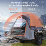 2-Person Pickup Truck Tent 5.5’-5.8’ Portable Truck Bed Tent with Removable Rainfly & Carrying Bag