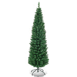 5ft PVC Artificial Slim Pencil Christmas Tree with Metal Stand