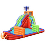 6-in-1 Pirate Ship Giant Water Park Kids Inflatable Water Slide Water Guns without Blower