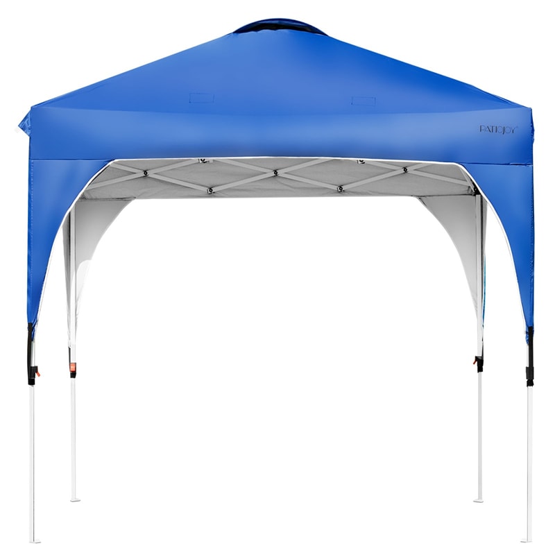 6.6' x 6.6' Outdoor Pop-up Canopy Tent Height Adjustable with Roller Bag