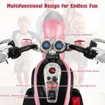 Kids Ride on Chopper Motorcycle 3-Wheel 6V Battery Powered Trike Motorcycle with Headlights, ASTM Certification