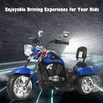 Kids Ride on Chopper Motorcycle, 3-Wheel 6V Battery Powered Trike Motorcycle with Headlights, ASTM Certification