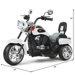 Kids Ride on Chopper Motorcycle 3-Wheel 6V Battery Powered Trike Motorcycle with Headlights, ASTM Certification