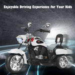 Kids Ride on Chopper Motorcycle, 3-Wheel 6V Battery Powered Trike Motorcycle with Headlights, ASTM Certification