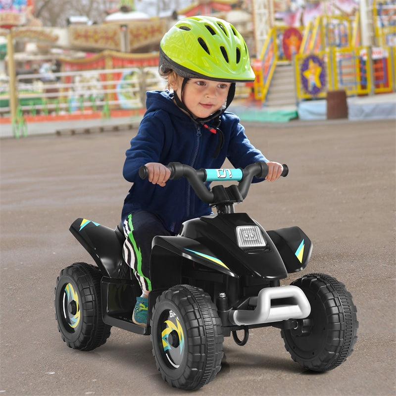 6V Kids Ride-on ATV Quad Mini 4 Wheeler Battery Powered Off-Road Vehicle with Anti-Slip Wheels