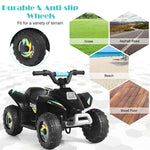 6V Kids Ride-on ATV Quad Mini 4 Wheeler Battery Powered Off-Road Vehicle with Anti-Slip Wheels