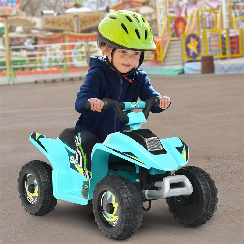 6V Kids Ride-on ATV Quad Mini 4 Wheeler Battery Powered Off-Road Vehicle with Anti-Slip Wheels