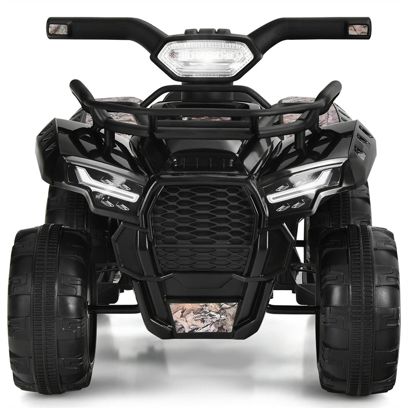 Kids Ride On ATV Quad Car 6V Battery Powered Electric Vehicle with LED Light and MP3