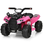 Kids Ride On ATV Quad Car 6V Battery Powered Electric Vehicle with LED Light and MP3