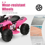 Kids Ride On ATV Quad Car 6V Battery Powered Electric Vehicle with LED Light and MP3