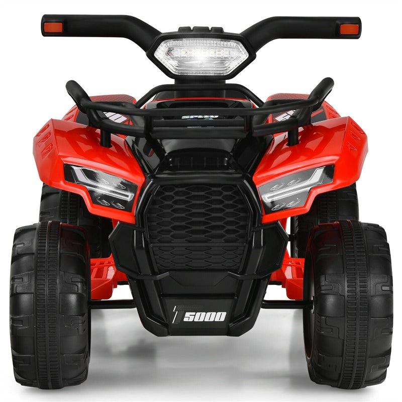 Kids Ride On ATV Quad Car 6V Battery Powered Electric Vehicle with LED Light and MP3