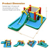 Inflatable Water Slide 6 in 1 Giant Jumping Bounce House Splash Pool with Crawling Tunnel, Pendulum & 735W Blower for Kids Backyard Party
