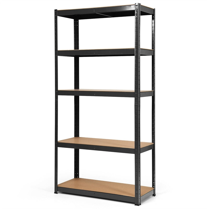 5-Tier Steel Freestanding Shelving Unit 72 Inch Adjustable Garage Storage Rack Open Display Shelf Unit