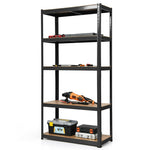 5-Tier Steel Freestanding Shelving Unit 72 Inch Adjustable Garage Storage Rack Open Display Shelf Unit