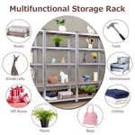 5-Tier Steel Freestanding Shelving Unit 72 Inch Adjustable Garage Storage Rack Open Display Shelf Unit