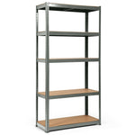 5-Tier Steel Freestanding Shelving Unit 72 Inch Adjustable Garage Storage Rack Open Display Shelf Unit