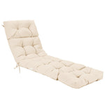 73" Outdoor Lounge Chaise Padded Cushion with String Ties