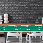 Folding Poker Table Top 80" x 36" 8 Player Deluxe Texas Poker Table Top with Carrying Bag