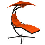 Hanging Chaise Lounge Hammock Outdoor Lounge Chair Swing Chair with Pillow