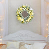 24 Inch Pre-Lit Artificial Christmas Wreath with 50 LED Lights