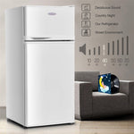 3.4 Cu. Ft. Compact Refrigerator, 2-Door Mini Fridge with Freezer, Adjustable Shelves & 7 Temperature Settings for Office, Apartment, Dorm