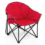 Folding Camping Moon Padded Chair with Carry Bag