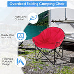 Folding Camping Moon Padded Chair with Carry Bag