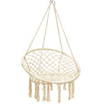 Cotton Rope Hanging Macrame Swing Chair - Bestoutdor