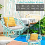 Cotton Rope Hanging Macrame Swing Chair - Bestoutdor