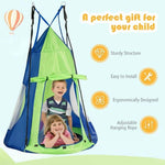 40'' Kids Hanging Chair Swing Tent Set - Bestoutdor