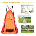 40'' Kids Hanging Chair Swing Tent Set - Bestoutdor