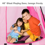 40'' Kids Hanging Chair Swing Tent Set - Bestoutdor