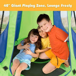 40'' Kids Hanging Chair Swing Tent Set - Bestoutdor