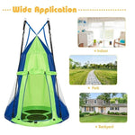 40'' Kids Hanging Chair Swing Tent Set - Bestoutdor