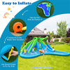 Inflatable Bounce House Crocodile Mighty Water Park Splash Pool without Blower