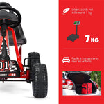 Kids Pedal Go Kart, 4-Wheel Pedal Powered Go Kart with Adjustable Seat, Steering Wheel & Safety Handbrake, Off-Road Go Kart for Boys & Girls