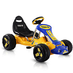 Kids Pedal Go Kart 4 Wheel Pedal Powered Car Ride On Car Toy with Adjustable Seat