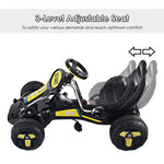 Kids Pedal Go Kart 4 Wheel Pedal Powered Car Ride On Car Toy with Adjustable Seat