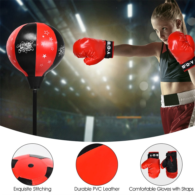 Punching bag with gloves for kids online