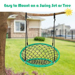 35.5" Inch Kids Indoor Outdoor Round Circle Saucer Swing - Bestoutdor