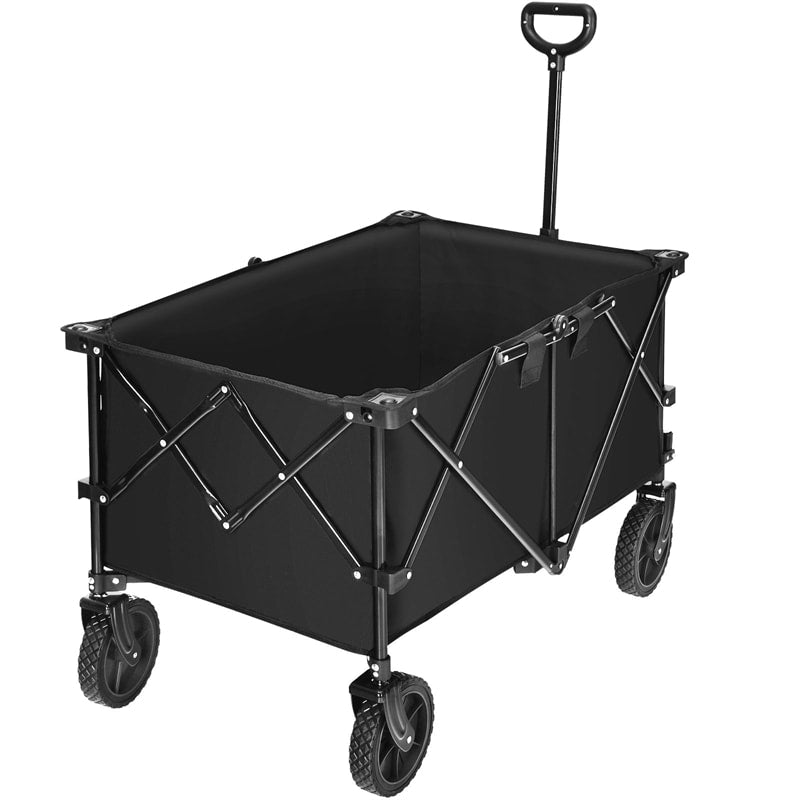 Outdoor Collapsible Utility Garden Wagon Cart Trolley Buggy