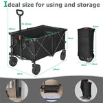 Outdoor Collapsible Utility Garden Wagon Cart Trolley Buggy