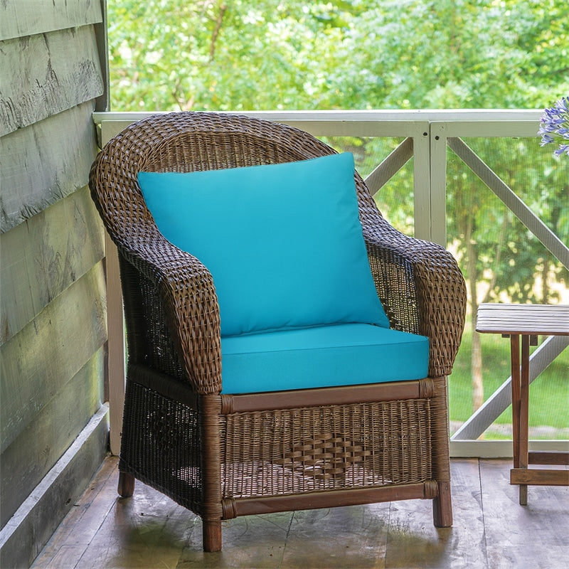 Outdoor Patio Deep Seat Chair Cushion, Seat and Back Cushion Set