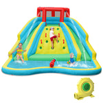 Inflatable Water Slide 15x12FT Mighty Waterslide Park Splash Pool with Dual Slides & Large Climbing Wall for Kids Outdoor Indoor Party Gifts