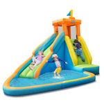 Inflatable Water Slide Kids Giant Bouncy Castle Water Park with Slide, Splash Pool & Climbing Wall for Indoor Outdoor Backyard Fun Party Gifts