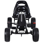 Kids Pedal Go Kart 4-Wheel Pedal-Powered Ride On Car with 2-Position Adjustable Seat